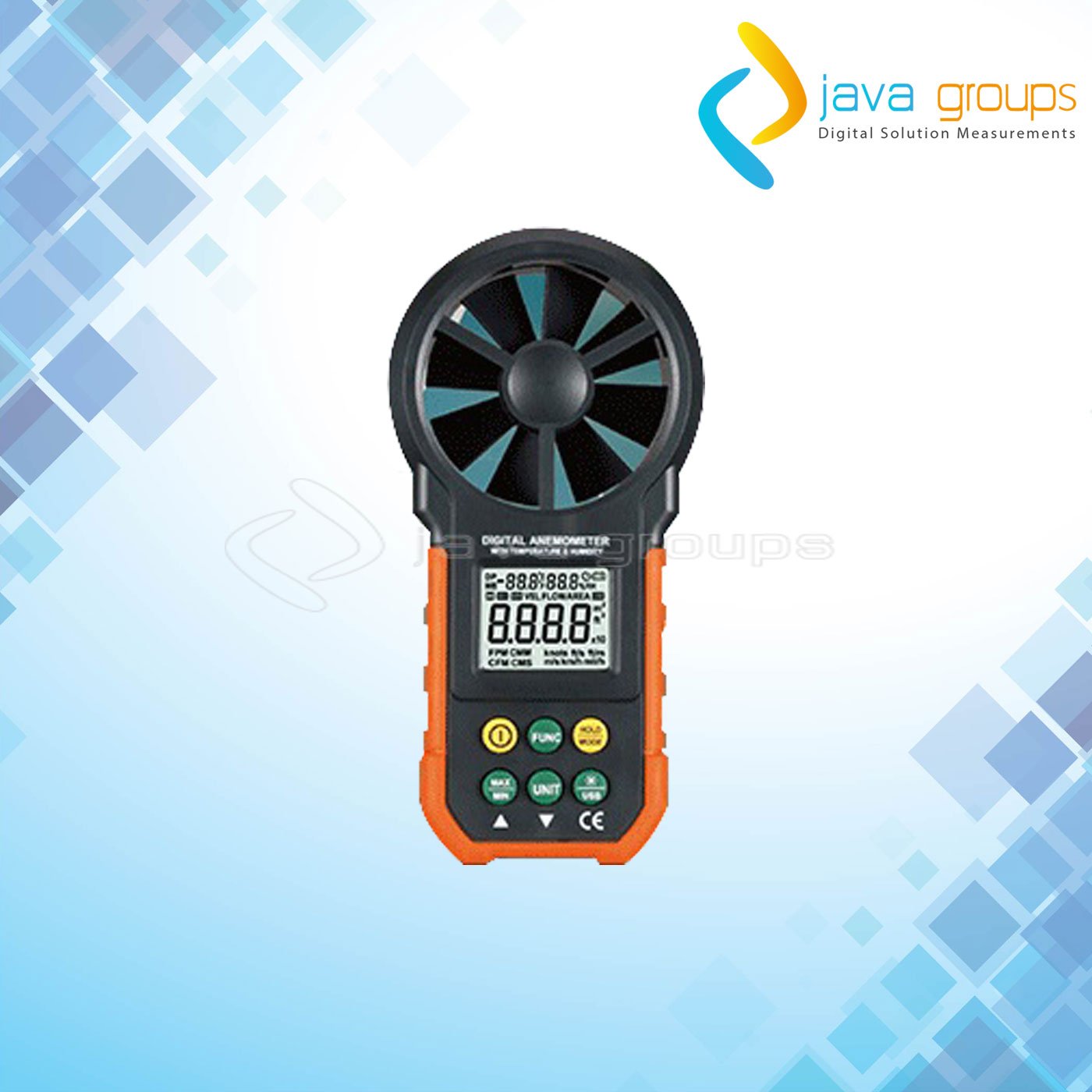 Alat Pengukur Kecepatan Angin Anemometer MS6252A Alat Pengukur Kecepatan Angin Anemometer MS6252A adalah sebuah alat ukur portabel yang dapat membantu untuk mengukur kecepatan angin atau ( Anemometer ) dengan tingkat akurasi yang baik. Meteran ini dapat digunakan untuk pengukuran genggam ataupun tetap karena perangkat ini mempunyai bentuk ukuran yang portabel, selain itu juga memiliki indikaror baterai rendah dan juga terdapat USB yang berfungsi untuk pengunggahan data waktu yang nyata. Alat Pengukur Kecepatan Angin Anemometer MS6252A ini sudah banyak digunakan di beberapa bidang seperti bidang meteorologi dan geofisika atau stasiun perkiraan cuaca dll. Meteran ini dilengkapi dengan sebuah tampilan layar LCD besar dan juga lampu latar yang dapat memudahkan pembacaan hasil dari pengoperasiannya, selain itu perangkat ini memiliki fungsi ruang baca, maksimum, minimum, dll. Fitur Alat Pengukur Kecepatan Angin Anemometer MS6252A : Memiliki bentuk ukuran yang portabel. Dapat digunakan untuk pengukuran genggam atau tetap Dilengkapi dengan layar LCD besar dab lampu latar. Memiliki fungsi ruang baca, maksimum, minimum, dll. Memiliki indikator baterai rendah dan juga port USB. Spesifikasi Alat Pengukur Kecepatan Angin Anemometer MS6252A : 1. Kecepatan Udara: Kisaran: Akurasi: 1) m / s (meter per detik) : 0,40 ~ 30,0 ± (2,0% + 50) 2) ft / m (kaki per menit) : 80 ~ 5900 ± (2,0% + 50) 3) km / jam (kilometer per jam) : 1,4 ~ 108,0 ± (2,0% + 50) 4) mil / jam (mil per jam) : 0,9 ~ 67,0 ± (2,0% + 50) 5) Knot (mil laut per jam) : 0,8 ~ 58,0 ± (2,0% + 50) 2. Aliran Udara: Range Area 1) CFM: 0 hingga 99990 0 ~ 9.999ft² 2) CMM: 0 hingga 99990 0 ~ 9.999m² 3) CMS: 0 hingga 9999 0 ~ 9.999m² 3. Pengaturan Area Aliran 4. Fungsi MAX / MIN 5. Tampilkan Lampu Belakang 6. Daya Mati Otomatis 7. Indikasi Baterai Rendah 8. Catu Daya : 1 x 9V 6F22 9. Ukuran : 165 x 85 x 38mm 10. Berat : 200g