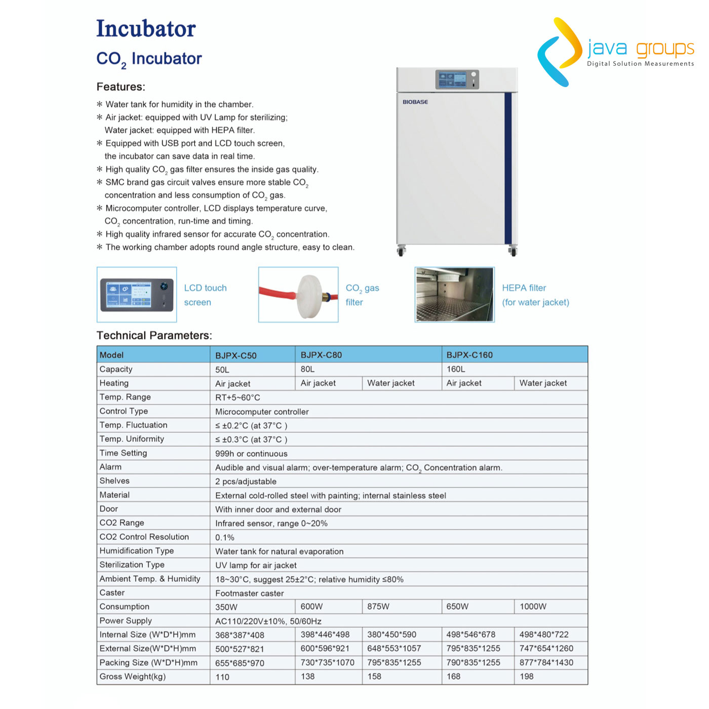 Alat Inkubator Biobese CO2 BJPX-C50