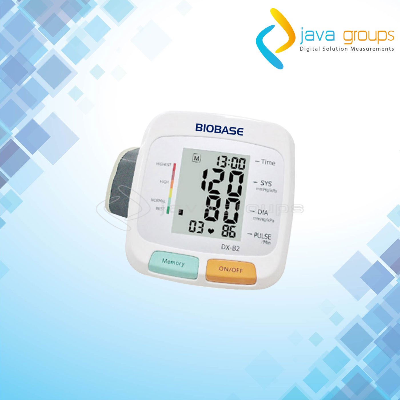 Alat Pengukur dan Monitor Tekanan Darah Elektronik Biobase