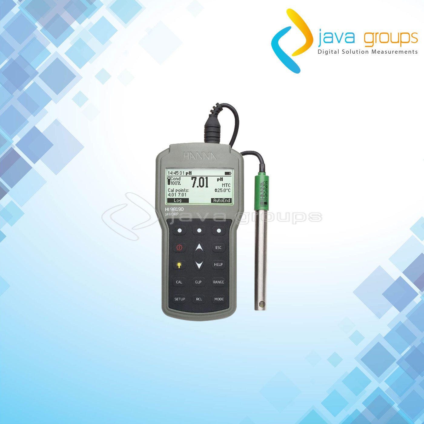 Alat Uji pH / ORP Portabel Tahan Air Profesional HI98190