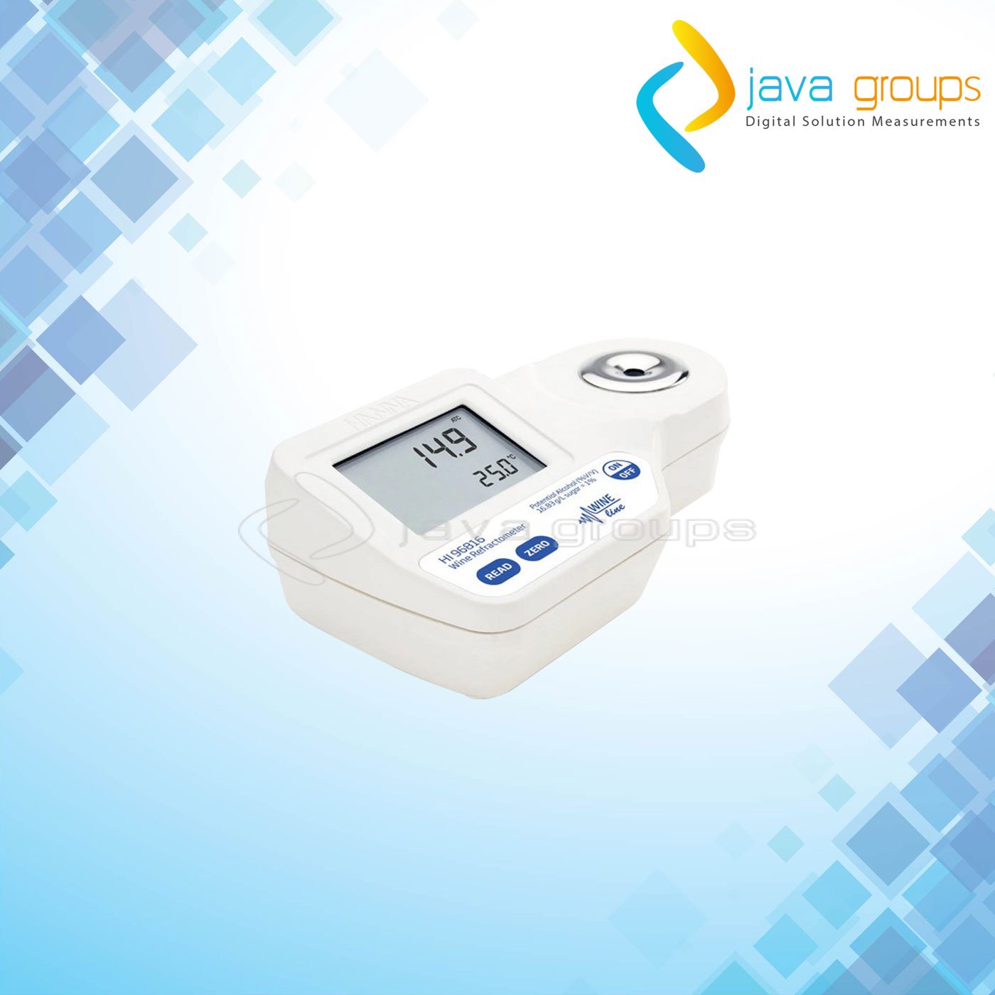 Alat Ukur Alkohol Reftactometer Digital HI96816