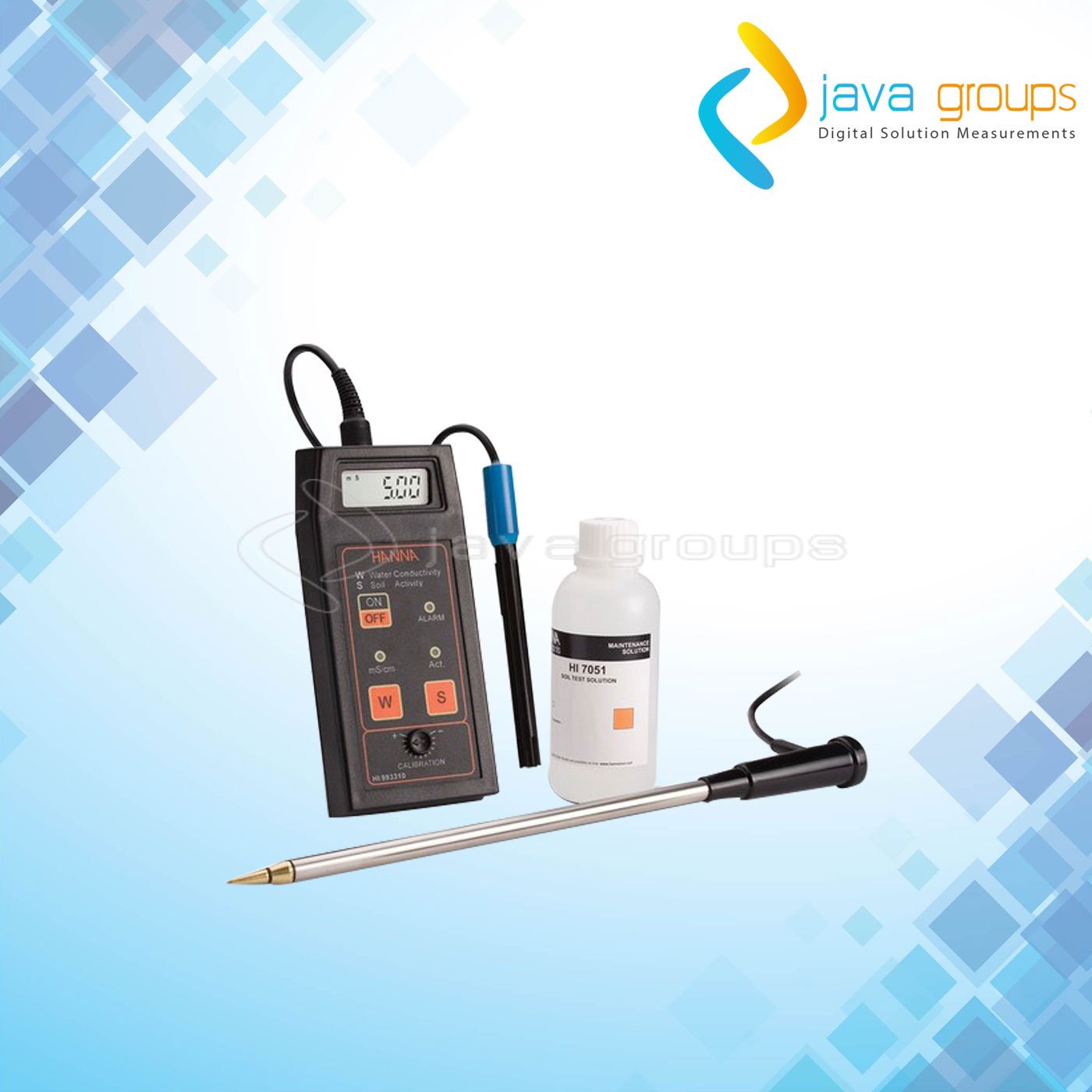 Alat Ukur Konduktivitas Tanah Portabel HI993310