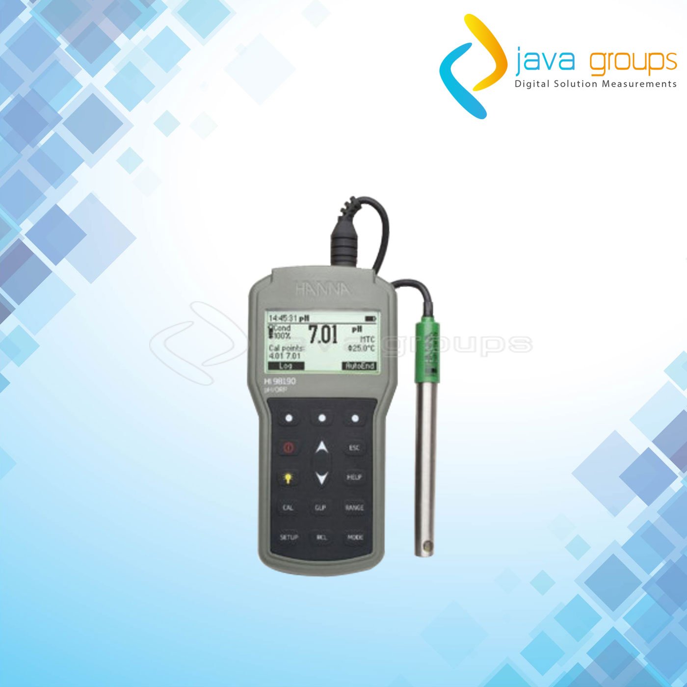 Alat Ukur pH Dan ORP Portabel Meter – HI98190