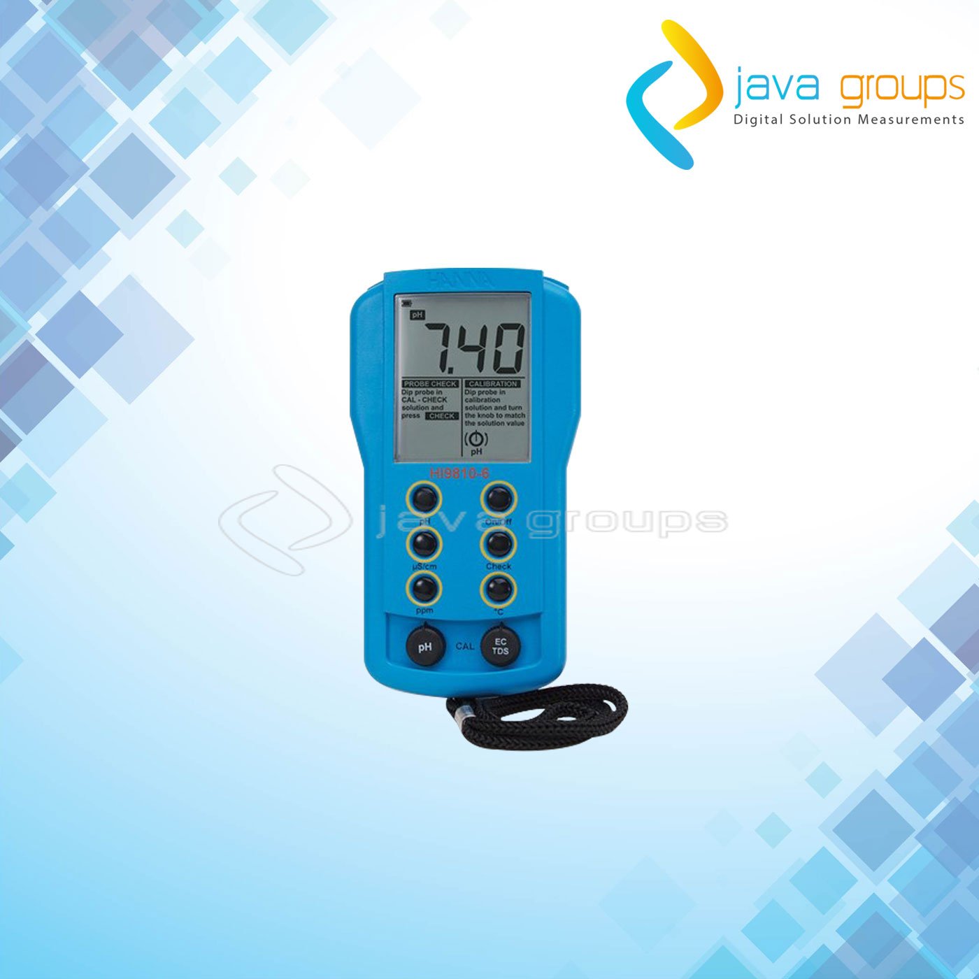 Alat Ukur pH - EC - TDS Digital Portabel HI9810-6	